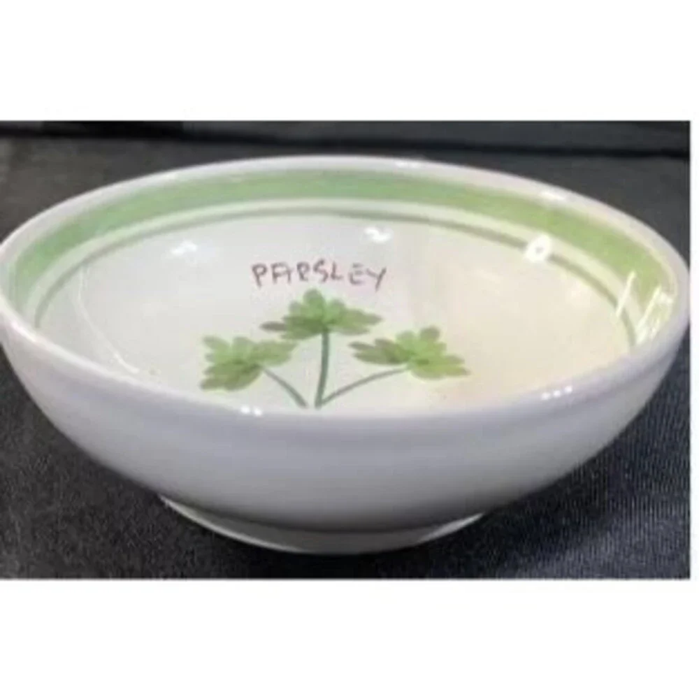 WILLIAMS-SONOMA, Herb Pattern Appetizer Bowl replacement for platter Italy